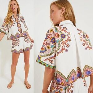 🧡Colorful Embroidered Short‎ Set NWOT🧡